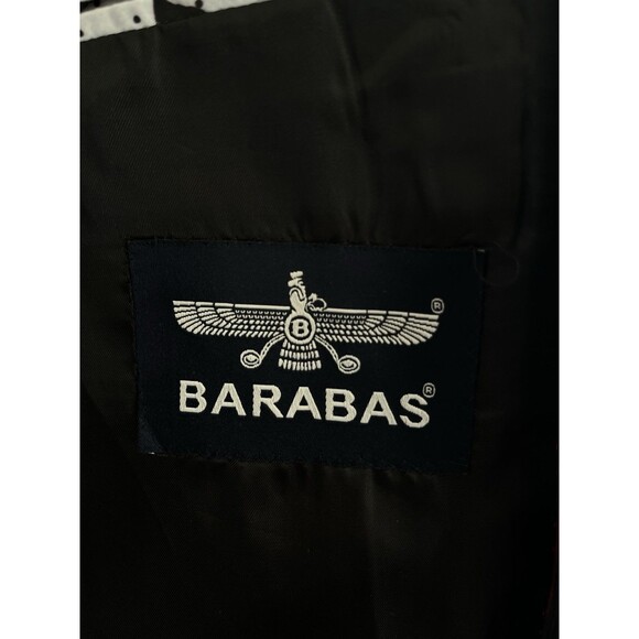 New Barabas Men Blazer 46R Formal Dinner Jacket Gold Buttons Slim Fit Black - Picture 11 of 16